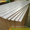 Linyi Factory 2-25mm Melamine Slatwall MDF Fiber Board